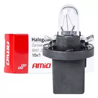 Amio Halogen bulbs T5 B8.5D 12V 8.5W BAX1.2W white 10pcs