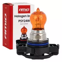 Amio Halogen bulb PSY24W 12V 24W PG20-4 AMBER -04519