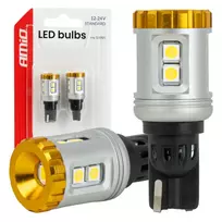 Amio LED bulbs STANDARD T15 3030 8SMD + 3020 1SMD White 12/24V -04991