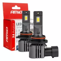 Amio LED Headlights X4-series AVIATOR HB4 9006 6500K max 44W -03767