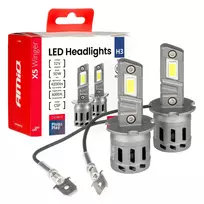 Amio LED Headlights X5-series WINGER H3 6000K max 30W -03944