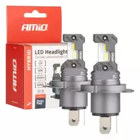 Amio LED Headlights Hybrid series H4 H19 6000K Canbus 60W -04114