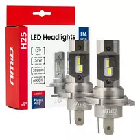 Amio LED Headlights Series H25 CANBUS H4 H19 12V 36W -04711
