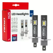 Amio LED Headlights Series H25 CANBUS H1 12V 20W -04709