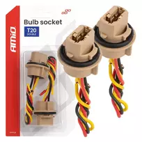Amio Bulb socket T20 LED 12V W21/5W WY21/5W W3x16q 7443 2pcs. -04834