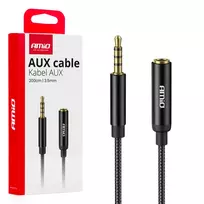 Amio Extension cable AUX Mini Jack 3.5mm male to 3.5mm female 2m -04296