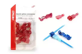 Amio T-Type Quick Connect Connector 0.5-1mm² 10A 5pcs blister