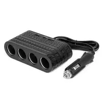 Amio Quadruple extension socket charger 2x USB A 1x USB C 12/24V 120W 80cm -04367