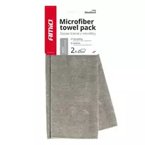 Amio Streak-free microfiber cloth for glass, windows and mirrors 30x40 cm 340 g/m², 2 pcs -03742