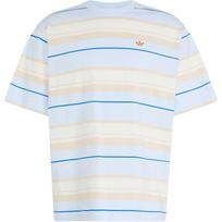Adidas Originals dryžuoti elastinės kišenės laismi marškinėliai vyriški viršutiniai drabužiai KX1268 S white