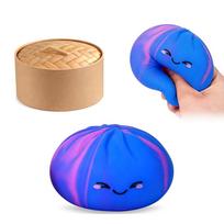 Nwe Blind Box Colorful Dumpling Squishy Mysecret Bun Fidget Toy Soft Tpr Stress Relief Unboxing Kawaii Food Bun Fidget Squishy beige