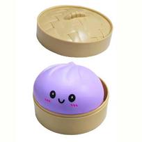 Colorful 6 Styles Smiling Face Dumpling Cute Dumpling Squishy With Box Dumplings Sensory Squeeze Toy For Stress Relief Gifts beige