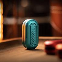 01 Edc Aluminium Slider Fidget Toy Spinner Finger Push Metal Alloy Fidget Spinner Anti Stress Sensory Toys mėlyna