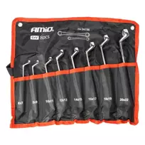 Amio Bent ring spanner set 6-22 mm 8 pcs. -04196