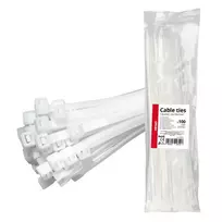 Amio White cable ties 4.8×350mm 100 pcs. -04312