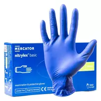 Mercator Nitrile protective gloves Nitrylex Basic size S 100 pcs