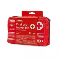 Amio First aid kit in a soft case, compliant with DIN 13164, with mouthpiece -05014