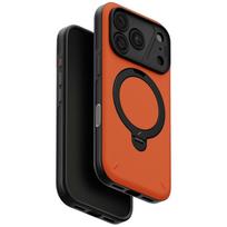 uniq Elix Case for iPhone 18 Pro / 17 Pro with 360 Rotating Kickstand, orange