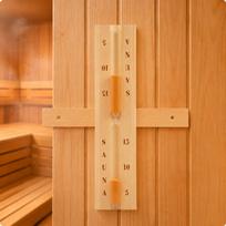 Sand Timer Compact Wall-Mounted Sauna Humidity Resistant orange