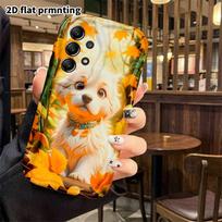 Phone Case: 2D flat Samsung Galaxy A34 A35 M05 M06 S20 S22 S21 FE Plus 5G protective case, autumn forest, perfect Christmas and Halloween holiday gift