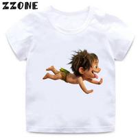The Good Dinosaur Arlo Spot Print Cartoon Kids T-Shirts Funny Girls Clothes Baby Boys Short Sleeve T Shirt Summer Children Tops 150 white