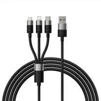 Baseus SUP0002696 USB cable 1.2 m USB 3.2 Gen 1 (3.1 Gen 1) USB A USB C/Micro USB-A/Lightning Black