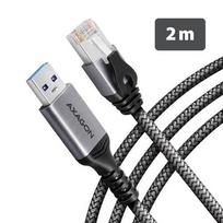 AXAGON ADE-AM20 USB-A Gigabit Ethernet adapter with integrated CAT6 RJ-45 network cable (2 m)