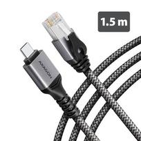AXAGON ADE-CM15 USB-C Gigabit Ethernet adapter with integrated CAT6 RJ-45 network cable (1.5 m)