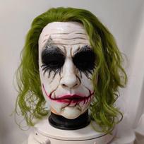 Heath Ledger Džokerio latekso kaukė Tamsaus riterio Cosplay rekvizitas Helovino kostiumas as picture black