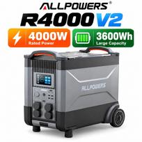 ALLPOWERS R4000 V2 4000W Nešiojama elektrinė 3600Wh Saulės generatorius Išplečiama baterija su UPS Kempingui Kelionėms Elektros tiekimo sutrikimams R4000 V2-4000W3600Wh-TT