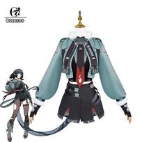 Zenless Zone Zero Jane Doe Cosplay Kostiumas Fizinės Anomalijos Agentė Jane Doe Vienodas Moteriškas Helovino Šventės Apranga XXXL gray
