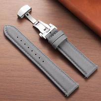 Aukščiausios kokybės burės audinio laikrodžio dirželis 20mm 22mm Omega laikrodžiams Verslo nailono drugelio sagties dirželiai Vyrams Moterims Greito atsegimo diržo priedai 20mm pilka spalva