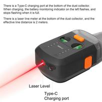A25F-Laser Level Electric Drilling Dust Collector 2 In 1 Household Wall Electric Suction Vacuum Tools juoda
