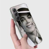 Michael Jackson legendinio dainininko dėklas telefonui Samsung A16 A26 A36 A56 A17 A37 A57 A07 A06 A02S A03 A04S A05S Galaxy Note 20 10 Samsung A07 gray