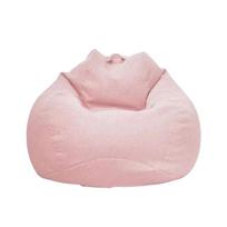 Seat Cover Comfortable Bean Bag Chair Sofa Cover Washable Breathable Lazy Sofa Cover Soft Removable Puff Couch Cover Bedroom 80-90cm white