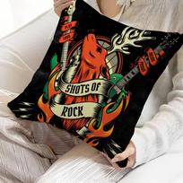 Classic J-Jagermeister Tin Sign Bar Personalized Picture Text Home Decorative Pillows Household Gifts 45X45Cm Peach skin 18*18(CM)-1Pcs red