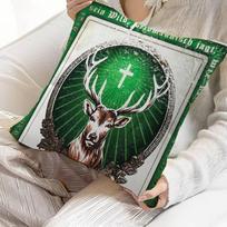Classic J-Jagermeister Tin Sign Bar Personalized Picture Text Home Decorative Pillows Household Gifts 45X45Cm Peach skin 18*18(CM)-1Pcs gray