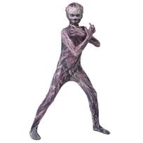 Skeletas Jumpsuit Helovino Cosplay Kostiumas Siaubo Žaidimų vakarėliams Size 100 gray