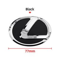 65mm 77mm Car Steering Wheel Badge Emblem Sticker For Lexus GX470 GX400 LX470 LX570 RX270 IS200 IS250 IS300 IS350 ES200 RX350 white