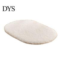 Vandenį sugeriantis ovalus pliušinis neslystantis grindų kilimėlis Svetainės durų kilimėlis 30*50cm white