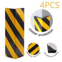 Car Anti-collision EVA Corner Guard Garage Corner Wall Protector Foam Anti-collision Buffer Parking Anti-scratch Protector Interior Mirrors 6 Yellow 4PCS black