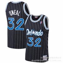 Orlando Magic Retro Krepšinio Marškinėliai Shaquille O'Neal 32 Penny Hardaway 1 Tracy McGrady Vyrams Moterims Trumpomis Rankovėmis Medvilniniai V-Kaklo XL gray