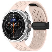 Breathable Band For Samsung Galaxy Watch 9/8 Classic Sports Magnetic Silicone Correa Bracelet Galaxy Watch 8 44mm 40mm Strap Galaxy8 Classic 46mm gray