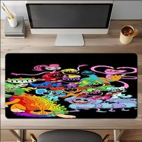 Huggy Wuggy Theme Mouse Pad, Non Slip Rubber Base, Multifunctional Office & Home Decor, Perfect for Workspace Personalization. 30cmx80cm