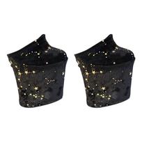 Set of Shoe Covers for Pole Dance Shoes, ScratchResistant, NonSlip Velvet Training black