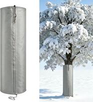 New Garden Plant Tree Root Cold Protection Warm Cover Sapling Palm Tree Root Aluminum Foil Protective Sleeve 30*100 (diameter 30cm, height 100cm) gray