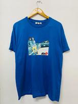 Vintage 90s Initial D : Mako And Sayuki 1998 T-Shirt / Anime / Cartoons / Japan Animation Series / Car Racing / Streetwear / Blue / L 110 blue