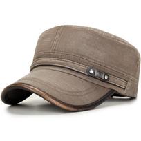 Nauja vintažinė plokščia kepurė Klasikinė beisbolo kepuraitė „Snapback“ Vyriška Moteriška medvilninė „Trucker“ kepurė „Tėčio kepurė“. 56-60cm armijos žalia spalva