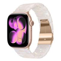 Prabangus dervos dirželis Apple Watch Ultra 3 2 49mm 11 10 42mm 46mm grandinėlės apyrankė iWatch Series 9 7 8 45mm 41mm 6 5 SE3 40mm 44mm Ultra 3/2/1 49mm beige