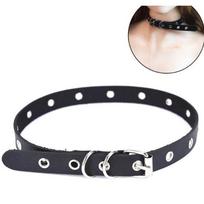 Jewelry Neckband Exaggerated Sexy Pu Leather Collar Personalized Bell Neck Chain Collarbone Chain Women'S Necklace white